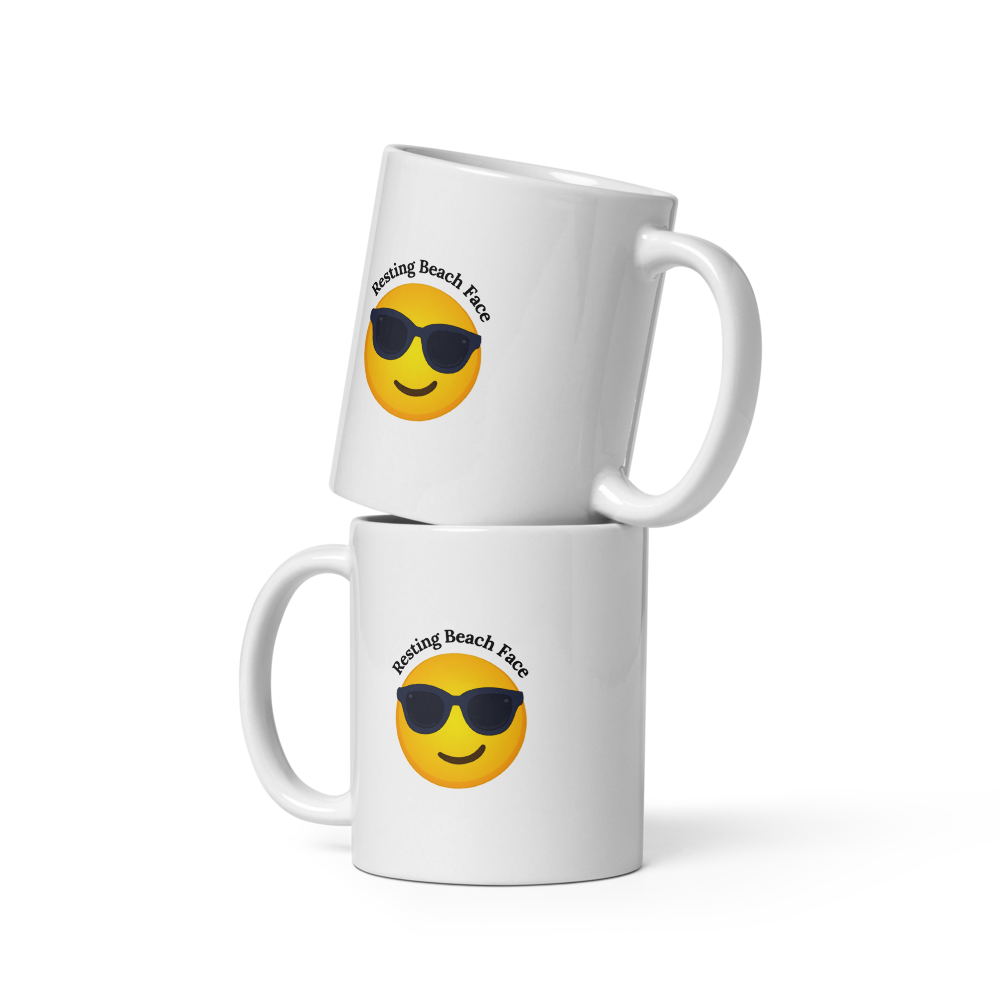 Resting Beach Face Mug