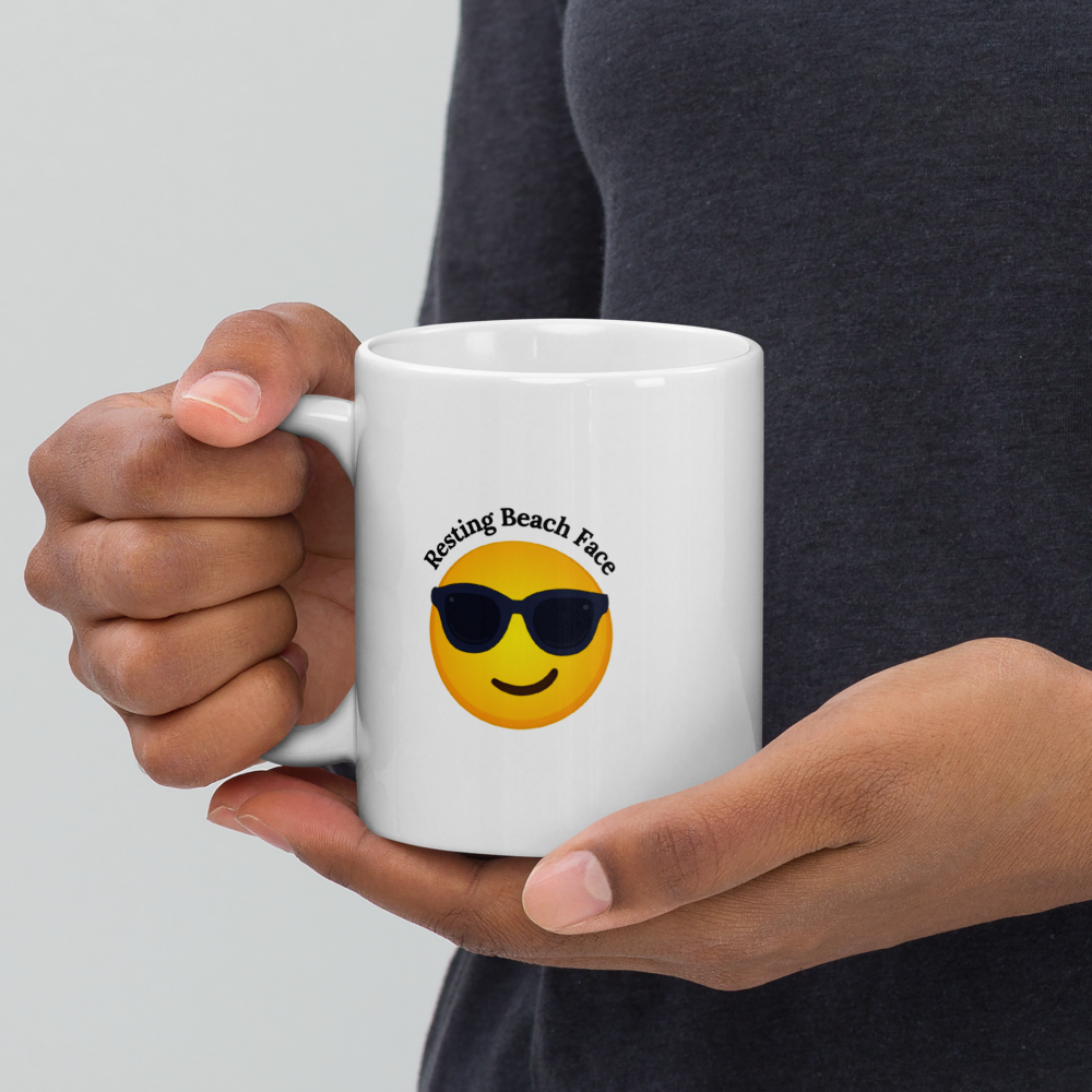 Resting Beach Face Mug