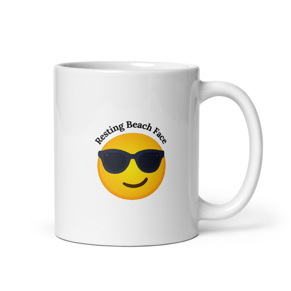 Resting Beach Face Mug
