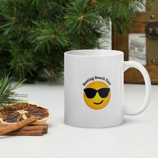 Resting Beach Face Mug